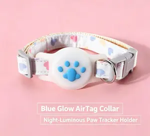 2026 Pet GPS Tracker Collar, Reflective Waterproof Anti-Lost Collar with Real-Time Positioning for Dogs Cats, Compatible with Android & iOS