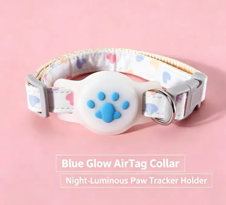 2026 Pet GPS Tracker Collar, Reflective Waterproof Anti-Lost Collar with Real-Time Positioning for Dogs Cats, Compatible with Android & iOS