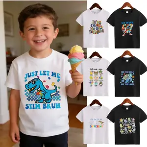 Autism Kid T-Shirt It’s Ok To Be Different Autism Awareness Design For Boy Girl Toddler Kid Summer Cotton Tee World Autism Day Outfit