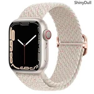 Braided Elastic Apple Watch Band – Stretch Strap (38–49mm, Series & Ultra)