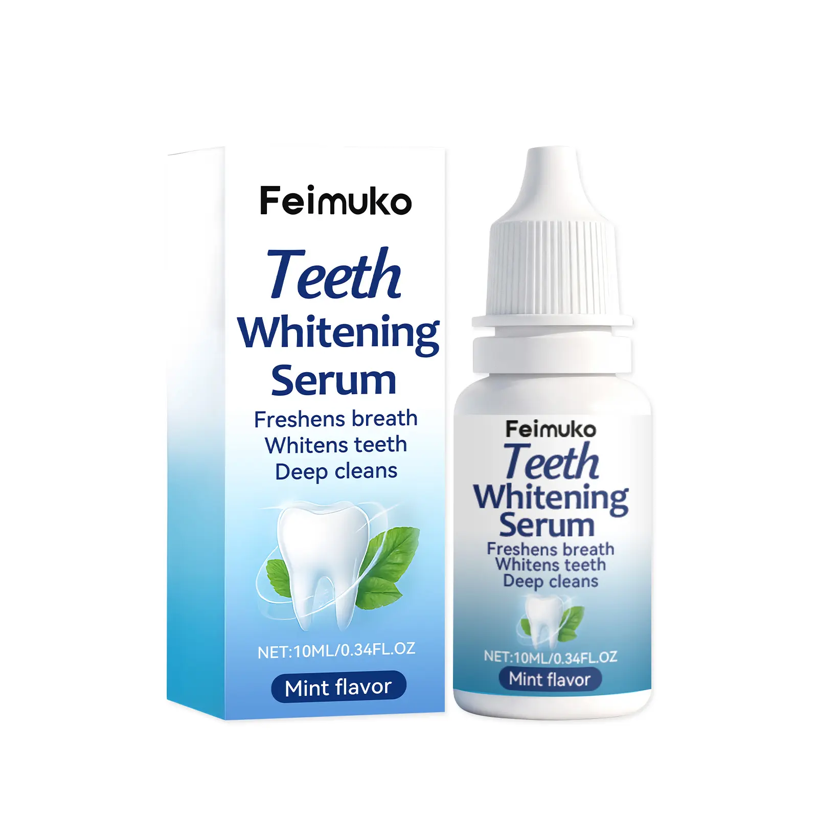 Feimuko Tooth Essence Gently Cleans Tooth Stains And Reduces Odor. Mint-Scented Care Essence