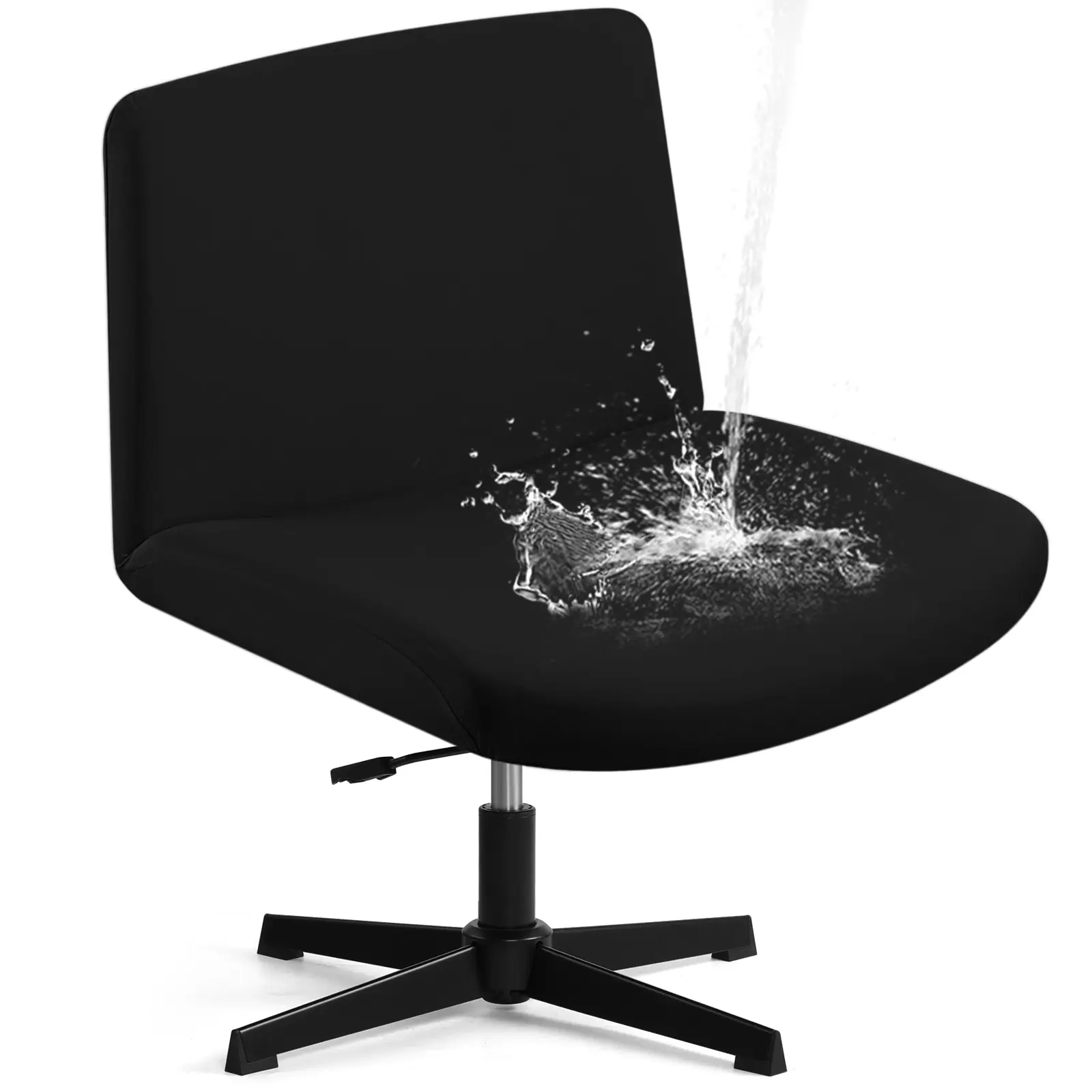 Criss Cross Chair Cover, Stretchable, Solid, Suited for Armless Chair（ Just a Cover ! No Chair !）