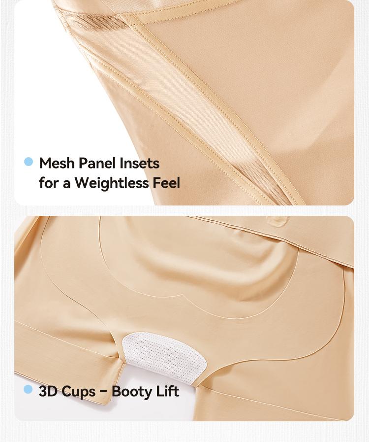 [KakaPeople Icy-Slide Bodysuit] Tummy Control Butt Liftter Faja Shapewear Ultra Thin Breathable Cooling Shapewear Bra Free Tummy Control Butt Lifter Seamless Body Shaper For Summer