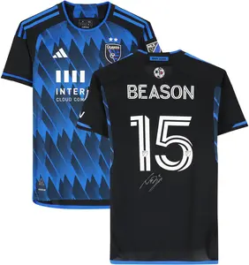 Tanner Beason San Jose Earthquakes Autographed Match-Used #15 Black Jersey from the 2024 MLS Season - Size M - Fanatics Authentic Certified