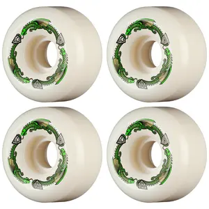 Powell Peralta Skateboard Wheels 64mm x 40mm Dragon Formula 88A Bomber Off White