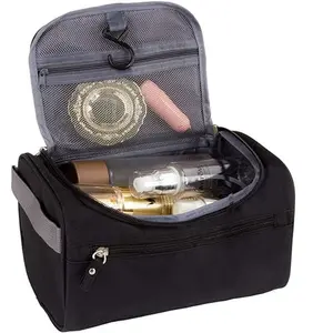 Portable Waterproof Hanging Toiletry Bag for Men, Travel Makeup Organizer, Handheld Wash Bag, Durable Storage Solution, Travel Cosmetic Bag