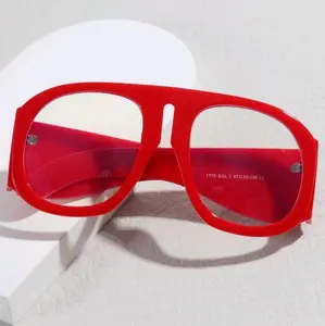 Red Large Fashion Glasses