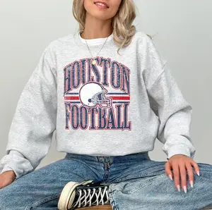 [SALE UP TO 50% + FREE SHIP] - Houston Football Sweatshirt Houston Texans Crewneck Football Texans Game Day Apparel, Cozy Unisex Sweatshirt