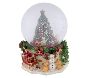 Northlight Gifts Under the Christmas Tree Snow Globe 6.5"