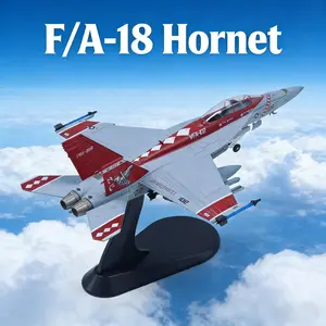 1/100 Scale F/A-18 Hornet Squadron 102 Fighter Jet Die-cast Metal Aircraft Model Toy, Perfect As A Christmas Gift, Birthday Gift, Or Collector's Display Item For Aviation Enthusiasts.