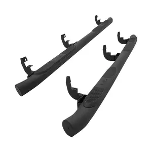 【DealsForYouDays】VEVOR Running Boards, 3 Inches Side Steps Compatible with 2015-2025 Chevy Colorado/GMC Canyon Crew Cab, Black Carbon Steel Nerf Bars, 550 lbs Load Capacity, Non-Slip Surface with Rustproof Coating