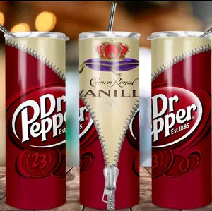 Dr Pepper and Crown Royal Tumbler