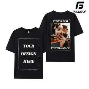 FEEGO T-Shirts for Men Women, Custom Tees Shirt Design Your Own, Personalized Photo/Text/Graphic T-Shirt