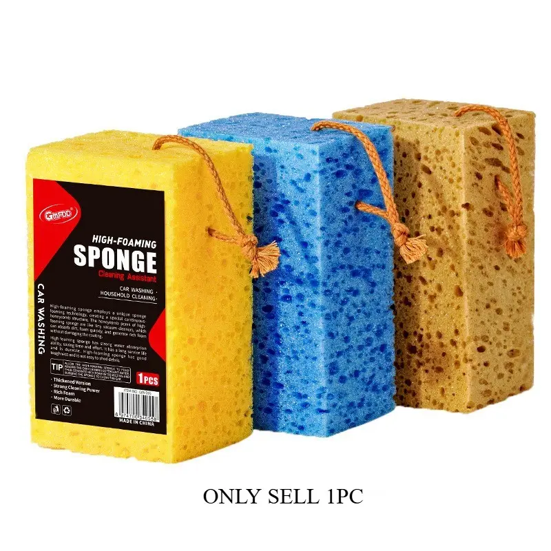 Thickened high foam car wash sponge large honeycomb seaweed sponge block car supplies Auto Detailing Supplies Car Wash Accessory beauty cleaning decontamination sponge wipe Car Detailing Accessories Car Detailing Tools Car Detailing Products