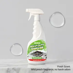 JAKEHOE Heavy Duty Kitchen Degreaser Spray – Powerful Kitchen Grease Cleaner for Stovetops, Range Hoods, Ovens & Countertops, Removes Tough Grease and Oil Stains
