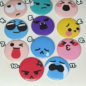 Pins Cat Emoji Funny Pin-Back Button: 2 Inch Cute/Funny Backpack Pins FGEE