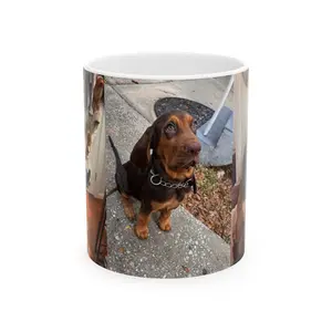 Personalized Pet Photo Mug - Classic, Glossy, Reusable Printed Ceramic Drink Cup for Dogs (11oz, 15oz)