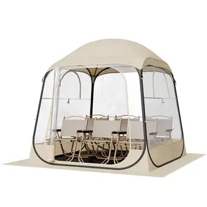 VEVOR Pop up Sports Tent,  72x72 in Clear Bubble Tent for 2-4 Persons, Waterproof Outdoor Pod with Floor Mat & Top Cover, Garden Igloo Dome Tents Camping Shelter for Events Fishing Cheering