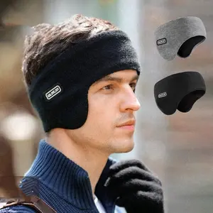 Winter Fleece-Lined Ear Warmers, Unisex Ear Muffs Headband Ear Snood for Cold Weather & Outdoor Activities