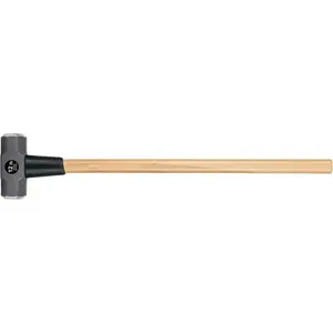 12 lb Sledge Hammer, 36-Inch  Hickory  Handle, Double-Faced Forged Steel , Heavy-Duty Demolition and Construction Tool (Model MD-12H / 30920)
