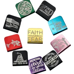 30mm Aluminum Hat Clips - Various Engraved Designs for Men and Women, Featuring Unique Themes and Phrases Personalized