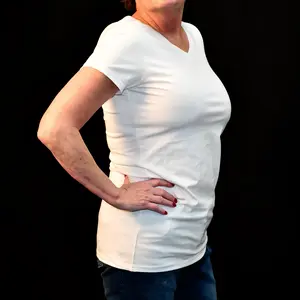 Tempagenix Ladies Fitted Temperature Regulating T-Shirt using NASA-approved Outlast Technology for Everyday Wear - Comfy, Cool, and Durable Women's Top