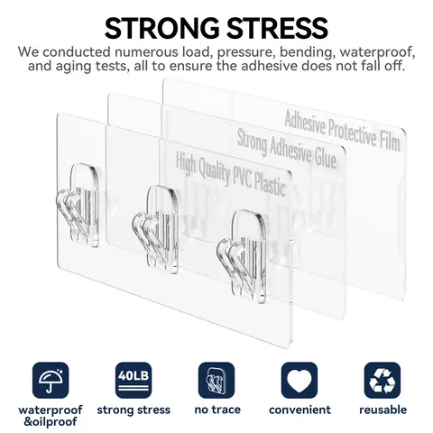 YASONIC Adhesive Replacement Strips for Shower Caddy Organiser - 2/3/5 Pack, Damage-Free Peel, Residue-Free Lift, Strong Wet-Hold, Tile & Glass Fit, Wall Mountable, No Drilling, Humidity Resistant, Bathroom Storage Shelf Accessory