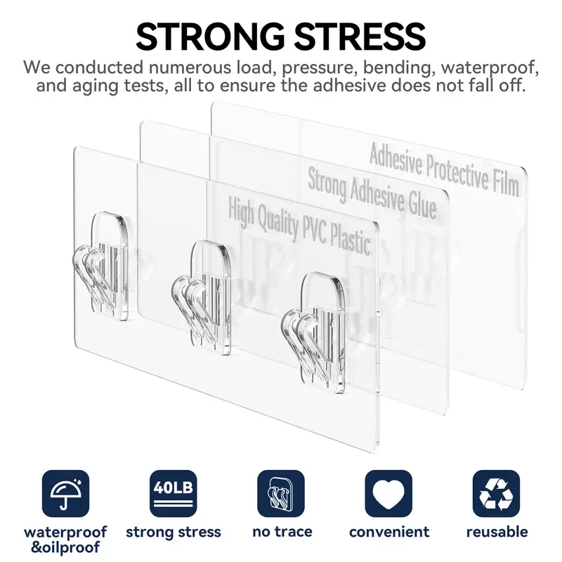 YASONIC Adhesive Replacement Strips for Shower Caddy Organiser - 2/3/5 Pack, Damage-Free Peel, Residue-Free Lift, Strong Wet-Hold, Tile & Glass Fit, Wall Mountable, No Drilling, Humidity Resistant, Bathroom Storage Shelf Accessory