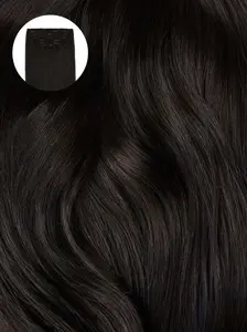 Soft Black (1C) Seamless Clip-Ins