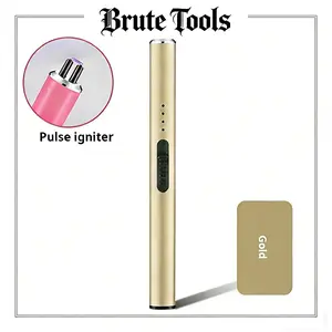 Electric Candle Lighter, Christmas Stocking Stuffers Gifts for Women Mom Men Wife Sister, USB Arc Rechargeable Windproof Long Lighter for Candle BBQ Housewarming Birthday Gifts Idals