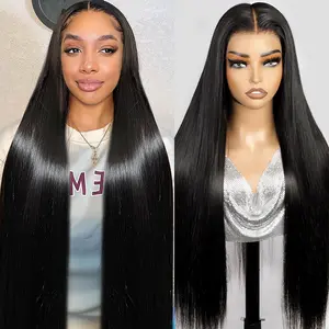 Ishow Straight Ready to Wear Glueless Wigs Pre Cut Pre Bleached 5x5 Closure Wig Straight Lace Front Human Hair Wig Pre Plucked 13x4 Lace Front Wigs