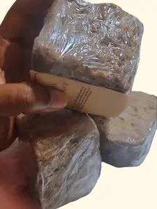 African Black Soap - Handmade Body Care Soap Made from 100% Natural Ingredients in Plastic Bottle for All Skin Types, Moisturizing and Nourishing