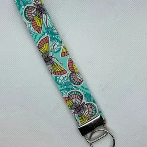 Butterfly fabric wristlet