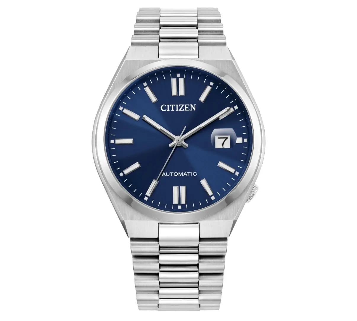 Citizen Men's Automatic Watch with Blue Dial and Stainless Steel Bracelet