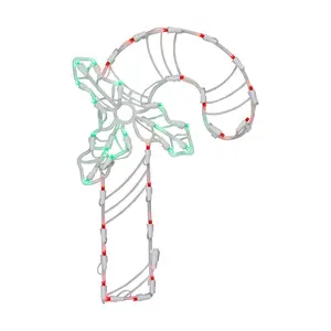 Vickerman 17" Candy Cane Wire Silhouette with 35 LED Lights.