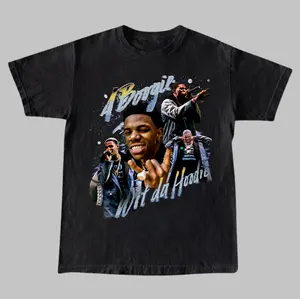 A Boogie Wit Da Hoodie Vintage Tee, Hip Hop T-Shirt, Pop, R&B Shirts, Vintage Graphic Tees, Unisex Rap Music Shirt Top Menswear Womenswear Streetwear Cotton Polyester Tshirt