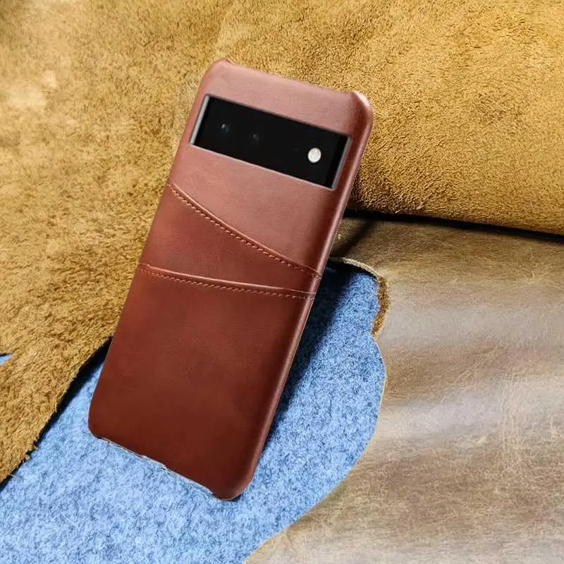 Compatible With Google Pixel 7 Phone Case Full Coverage Compatible With Google Pixel 6 Leather Protective Case Compatible With Google Pixel 7 Pro Card Slot Business Hard HNAI33