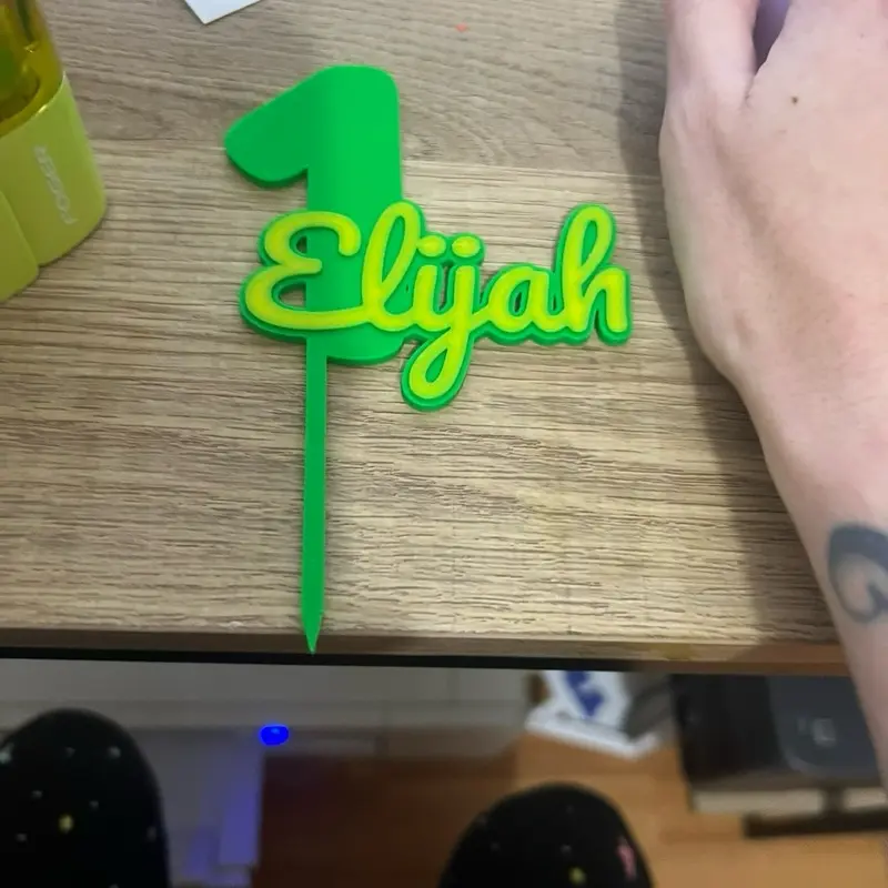 Birthday cake topper 3d print