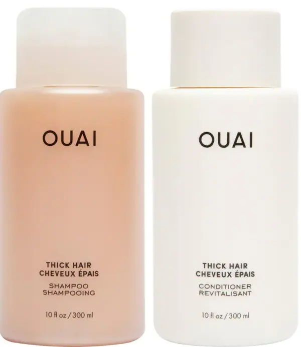 OUAI Thick Hair Shampoo & Conditioner Set