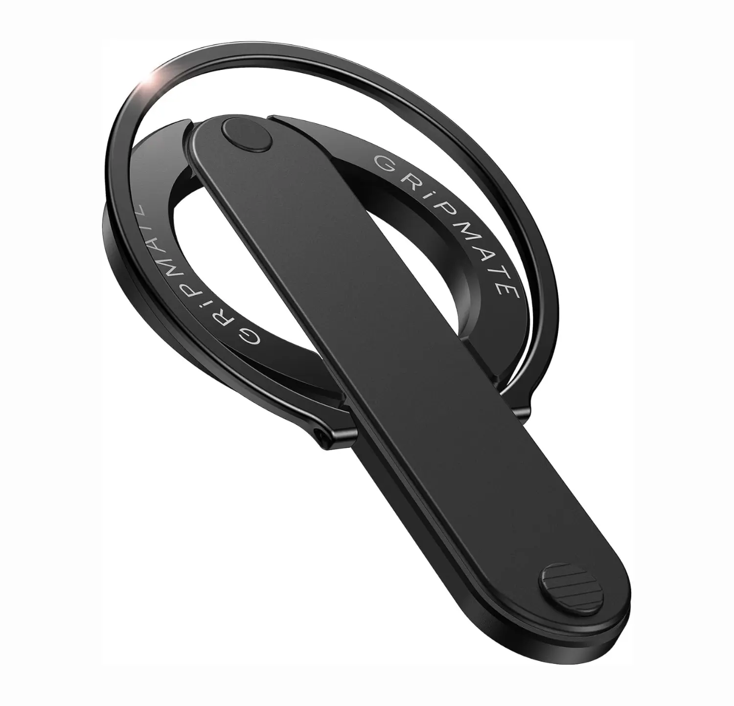GripMate 2nd Generation MagSafe Cellphone Holder - Strong Double-Sided Magnetic Phone Ring Accessory, Removable, Comfortable, Wireless, Compatible with Apple/Samsung Devices, Ideal for Landscape Use