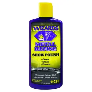 212 MAIN WIZ11025 Metal Refine Show Polish - 8oz High Gloss Formula, Restores Shine for Refined Look, 8 oz Container