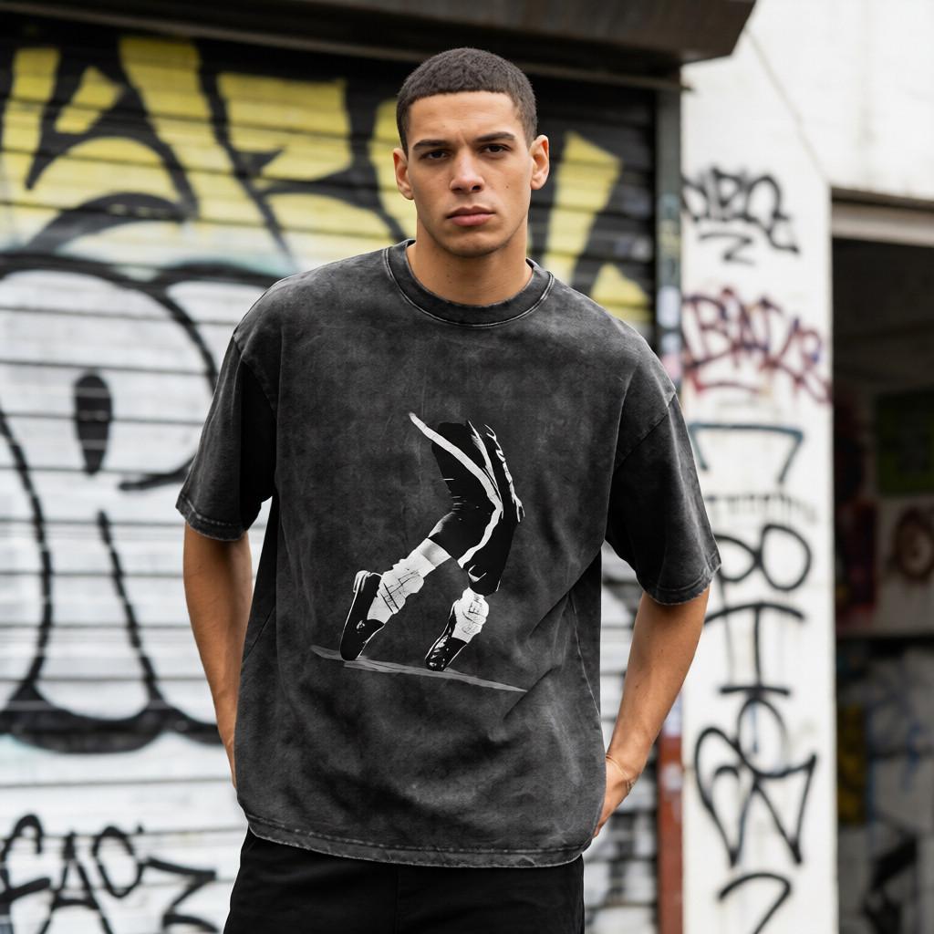 Michael Jackson Washable Direct Spray T-Shirt 260g Heavy Cotton Vintage Unisex Pop Music Y2K Crew Neck Tee for Music Fans