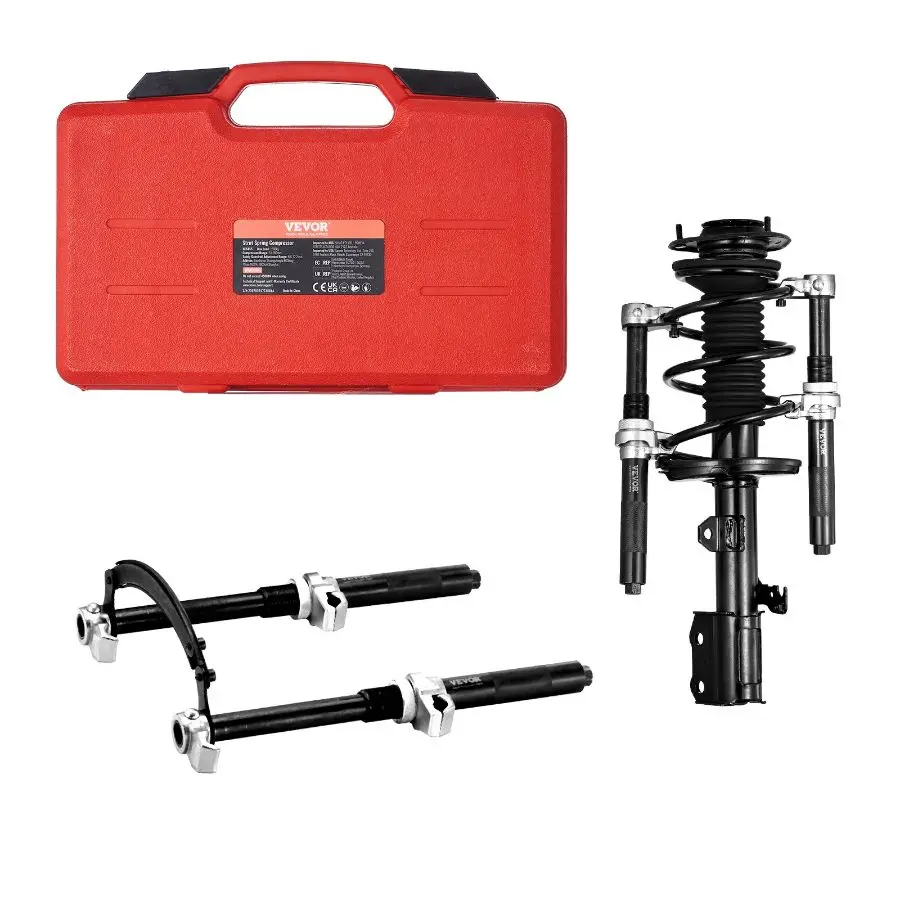 【Summerfinds】 VEVOR Coil Spring Compressor Tool, 2 pcs Heavy Duty Macpherson Strut Spring Compressor Set, 2646 lbs Strut Spring Compressor with Safety Bracket and Carrying Case, for Car Truck ATV UTVdealsforyoudays