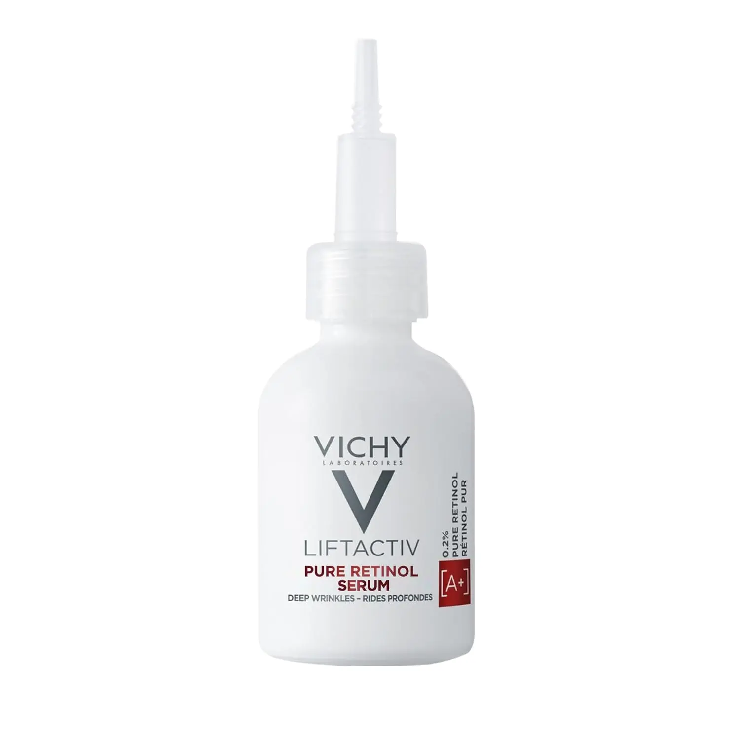 Vichy LiftActiv .2% Pure Retinol Serum for Face with Peptides 1oz| Anti-aging face serum with .2% retinol & peptides smooths wrinkles, reduces dark spots and firms skin.