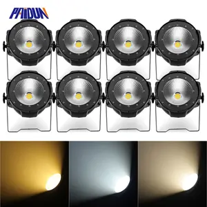 PAIDUN 100W COB LED Par Can Light Audience Blinder Warm+Cool White Stage Lighting