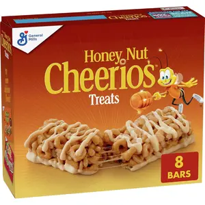 Cheerios Breakfast Cereal Treat Bars, Snack Bars, 8 ct