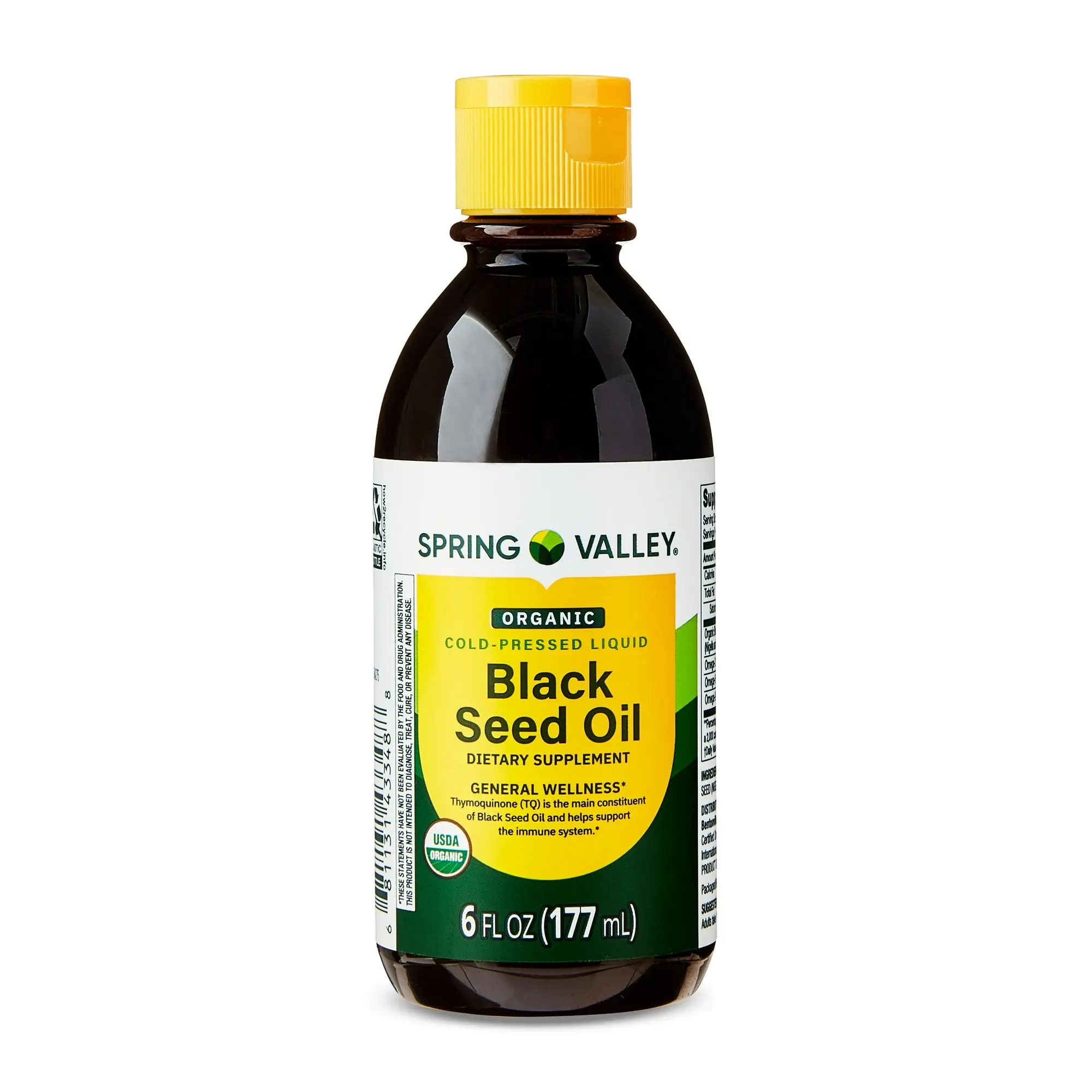 Spring Valley Natural Organic Cold-Pressed Black Seed Oil 6 fl oz ...