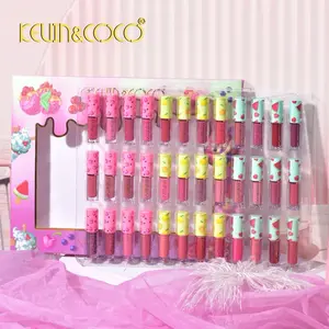 Kevin & Coco 36 Color Lip Gloss Set - Perfect for Any Occasion Lipstick Makeup Glossy Cosmetic Lip Care Matte Moisturizing Shimmer Moisture Hydrating Shiny