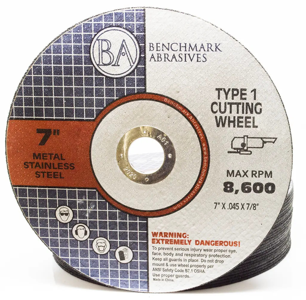 7" x .045" x 7/8" T1 Premium Thin Cut-off Wheel - 25 pack