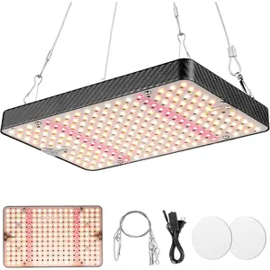 Grow Lights (1 Pack), Hanging Grow Lights for Indoor , 200W UV-IR Full Spectrum Led Grow Light for Seedling Veg and Bloom